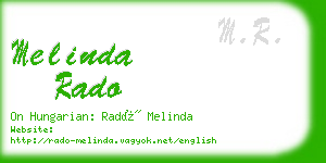 melinda rado business card